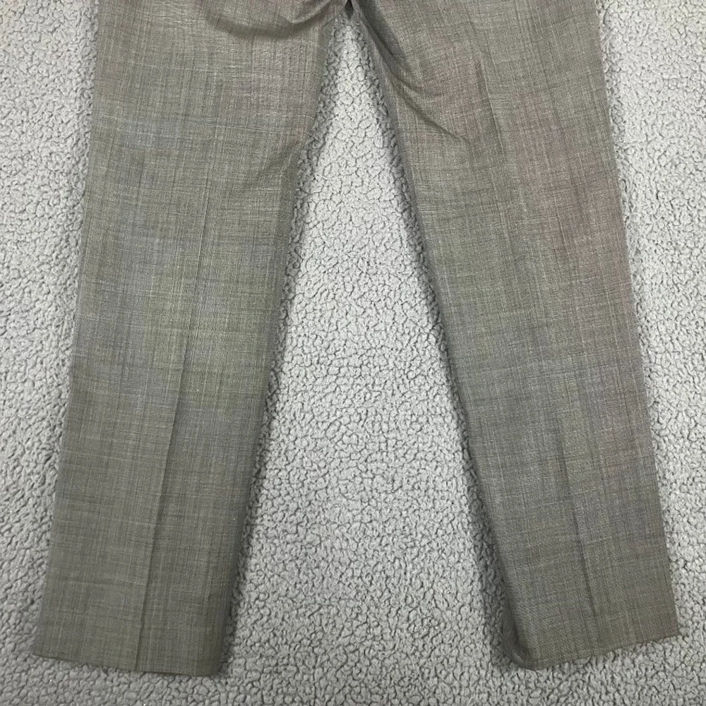 Banana Republic Mens 32x34 Tailored Slim Fit 100% Wool Dress Pants Grey Taupe
